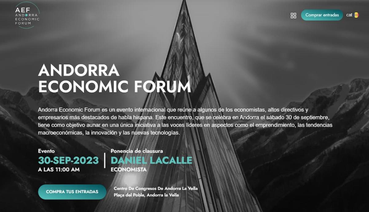 Abast organizes the Andorra Economic Forum AEF, an international event with leading economists, businessmen and entrepreneurs