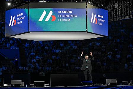 The Madrid Economic Forum brings together 7,500 attendees at the Vistalegre Palace in Madrid.
