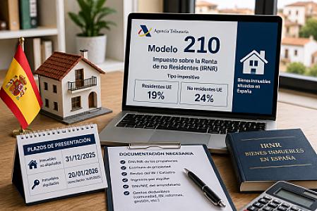Próximas obligaciones fiscales: Modelo 210 (IRNR) para inmuebles en España de residentes en Andorra